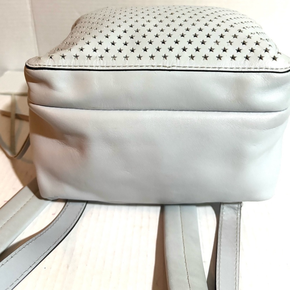 Stylish Gray. / Blue Star-Patterned Backpack - image 5